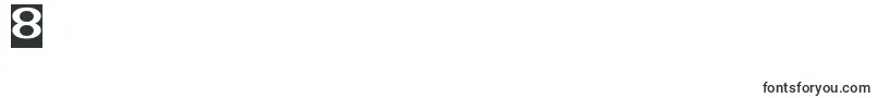 Play The Game Inverse-Schriftart – Schriften für die Ziffer 8