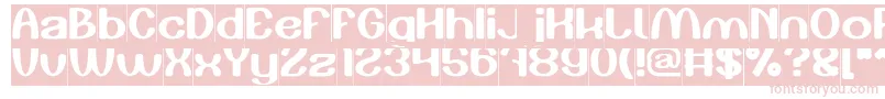 Play The Game Inverse Font – Pink Fonts on White Background