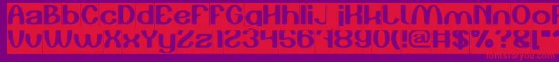 Play The Game Inverse Font – Red Fonts on Purple Background
