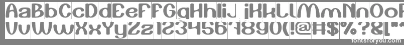 フォントPlay The Game Inverse – 灰色の背景に白い文字