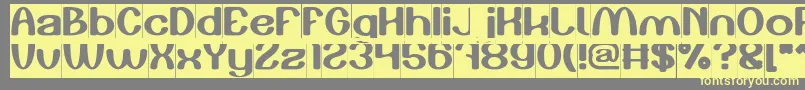 Play The Game Inverse Font – Yellow Fonts on Gray Background