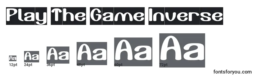 Размеры шрифта Play The Game Inverse