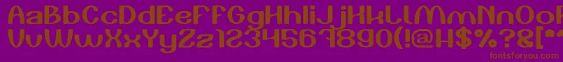 Play The Game Light Font – Brown Fonts on Purple Background