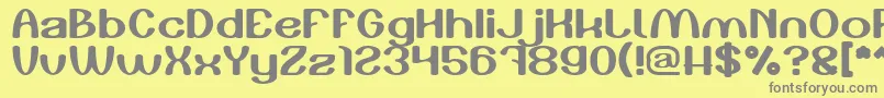 Play The Game Light Font – Gray Fonts on Yellow Background