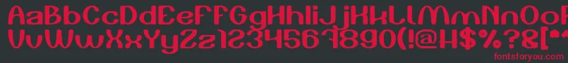 Play The Game Light Font – Red Fonts on Black Background