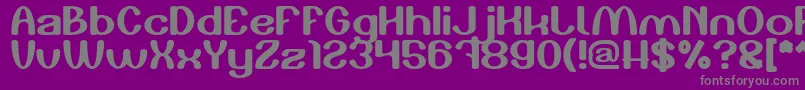 Play The Game Font – Gray Fonts on Purple Background