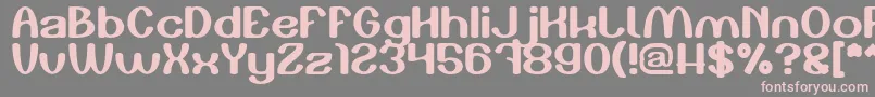 フォントPlay The Game – 灰色の背景にピンクのフォント