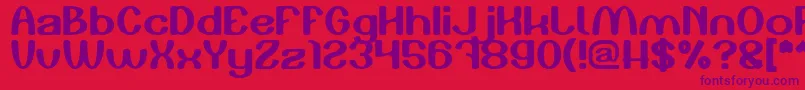Шрифт Play The Game – фиолетовые шрифты на красном фоне