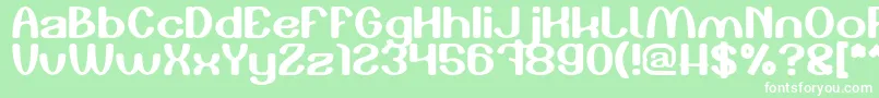 フォントPlay The Game – 緑の背景に白い文字