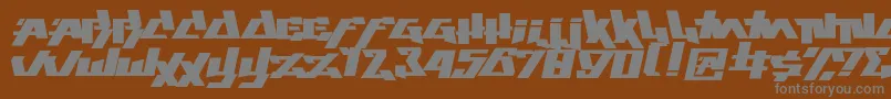 Шрифт play this game – серые шрифты на коричневом фоне