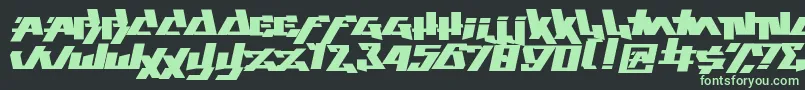 フォントplay this game – 黒い背景に緑の文字