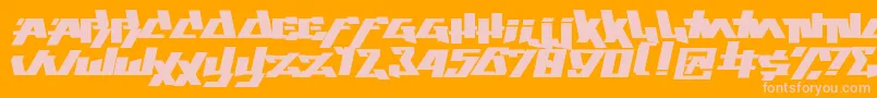 play this game Font – Pink Fonts on Orange Background