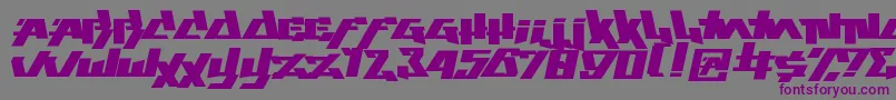 Fonte play this game – fontes roxas em um fundo cinza