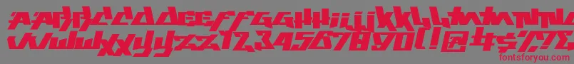 play this game Font – Red Fonts on Gray Background