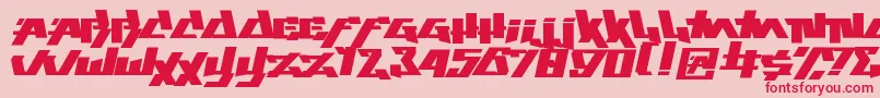 play this game-Schriftart – Rote Schriften auf rosa Hintergrund