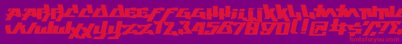 play this game-fontti – punaiset fontit violetilla taustalla