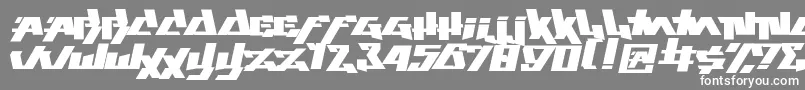 Шрифт play this game – белые шрифты на сером фоне