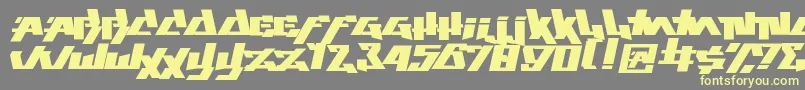 Czcionka play this game – żółte czcionki na szarym tle