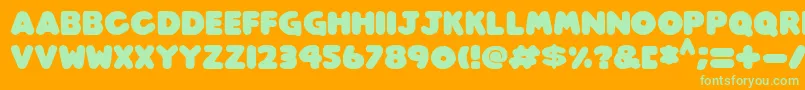 Weitere Informationen zur Play time Italic-Schriftart Play time Italic-Schriftart – Grüne Schriften auf orangefarbenem Hintergrund