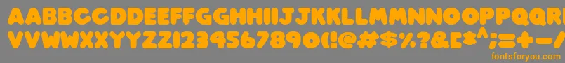 fuente Play time Italic – Fuentes Naranjas Sobre Fondo Gris