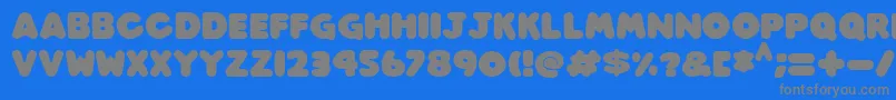 Шрифт Play time Italic – серые шрифты на синем фоне