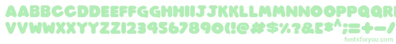 Шрифт Play time Italic – зелёные шрифты