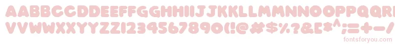 Шрифт Play time Italic – розовые шрифты на белом фоне