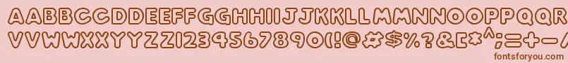 Más sobre la fuente Play time fuente Play time – Fuentes Marrones Sobre Fondo Rosa