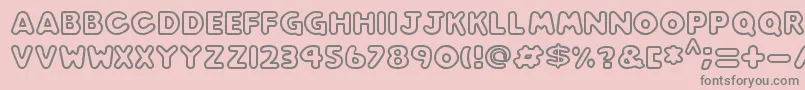 Play time Font – Gray Fonts on Pink Background