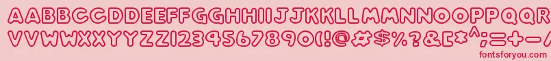 Play time Font – Red Fonts on Pink Background