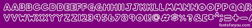 Play time Font – White Fonts on Purple Background