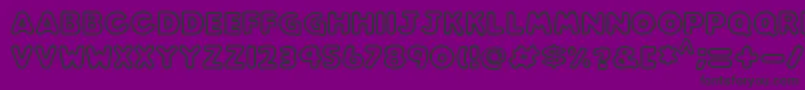 Police Play time – polices noires sur fond violet