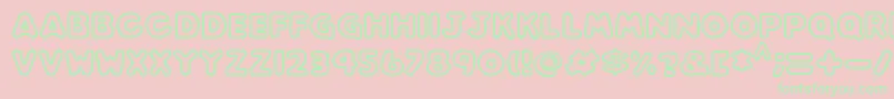 Play time Font – Green Fonts on Pink Background