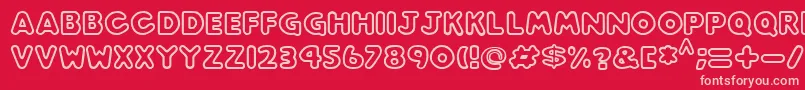 Play time Font – Pink Fonts on Red Background