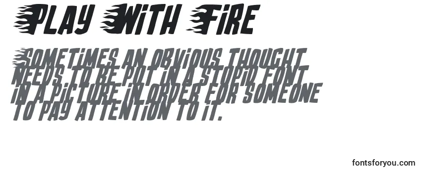 Play With Fire Font
