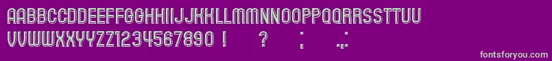 Więcej informacji o czcionce Playback Bold Czcionka Playback Bold – zielone czcionki na fioletowym tle