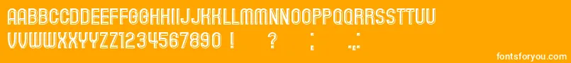 Playback Bold Font – White Fonts on Orange Background