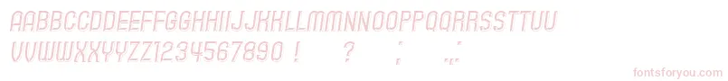 フォントPlayback Italic – ピンクのフォント