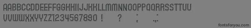 Playback Font – Black Fonts on Gray Background