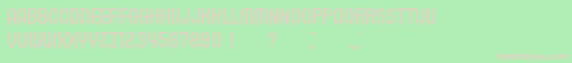 Playback Font – Pink Fonts on Green Background