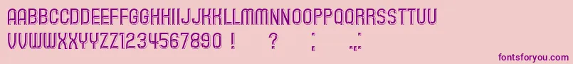 Playback Font – Purple Fonts on Pink Background