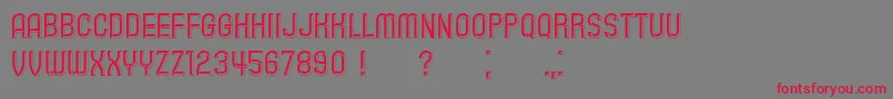 Playback Font – Red Fonts on Gray Background