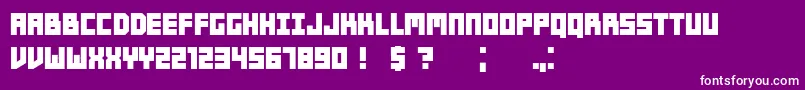 Players Bold Font – White Fonts on Purple Background