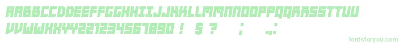 Players BoldItalic Font – Green Fonts on White Background