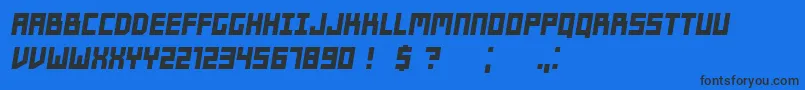 Players Italic-fontti – mustat fontit sinisellä taustalla