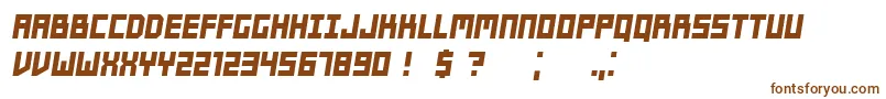 fuente Players Italic – Fuentes Marrones Sobre Fondo Blanco