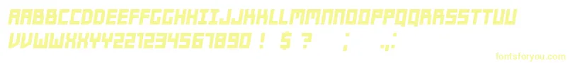 Players Italic-fontti – keltaiset fontit valkoisella taustalla