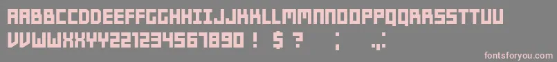 Players Font – Pink Fonts on Gray Background