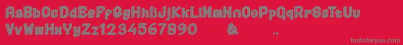 PLAYGROUND 3D Font – Gray Fonts on Red Background
