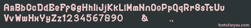 PLAYGROUND Font – Pink Fonts on Black Background